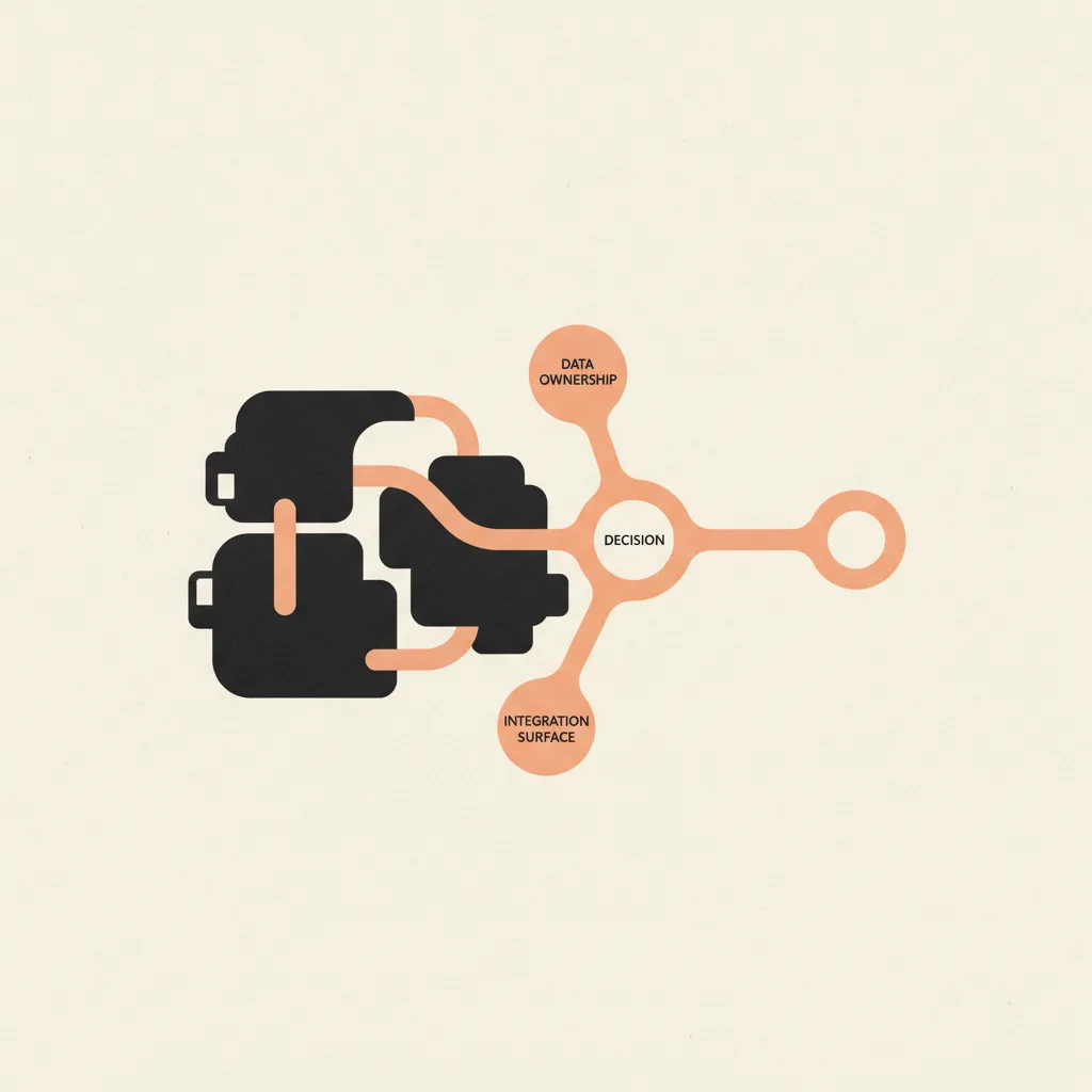 Editorial illustration — ERP Selection: What Mid-Market Manufacturers Get Wrong